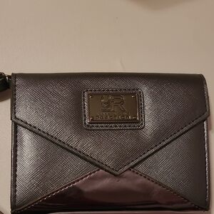 Kenneth Cole Reaction Metallic Black and Brown Clutch